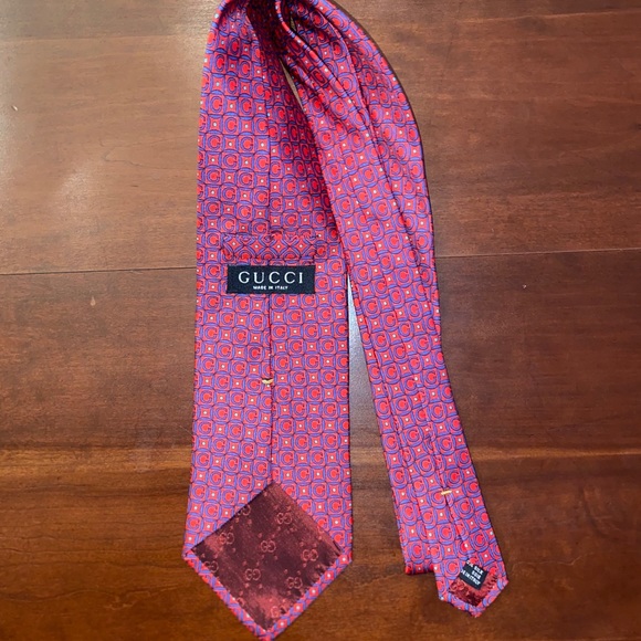 Gucci G Block Print Tie - Picture 4 of 8